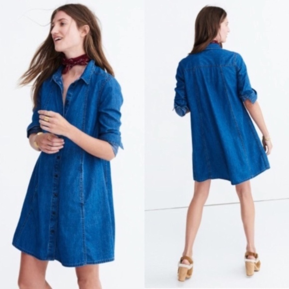 Madewell Denim A-line Dress